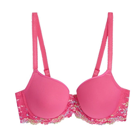 Hot Pink Wacoal Embrace Lace Underwire T-Shirt Bra