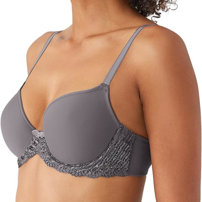 Buy Wacoal Gococi Padded Non Wired Full Coverage Seamless T Shirt Bra Grey  Online