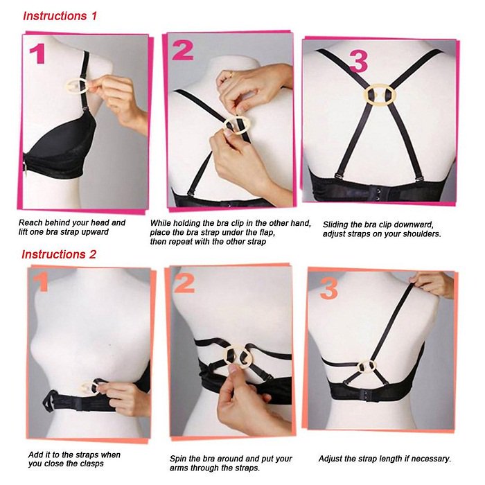 How to Hide Bra Straps from Your Dress Neck, Shoulder Button