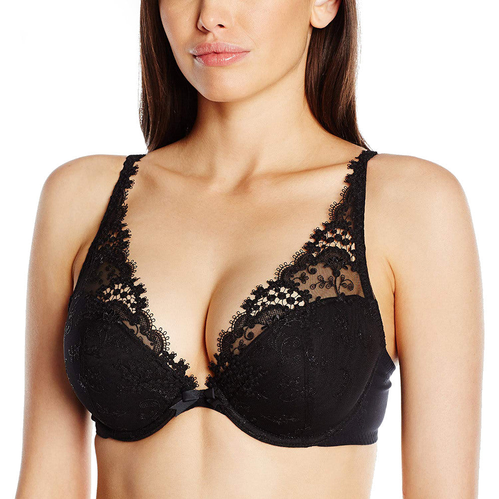 black Simone Pérèle Wish Push Up Triangle Bra
