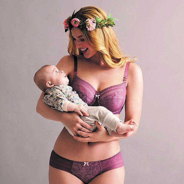 Carla Orchid Underwire Nursing Bra - The Breastfeeding Den