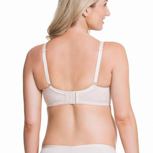 Cake Waffles Underwire Nursing Bra buttermilk nude back
