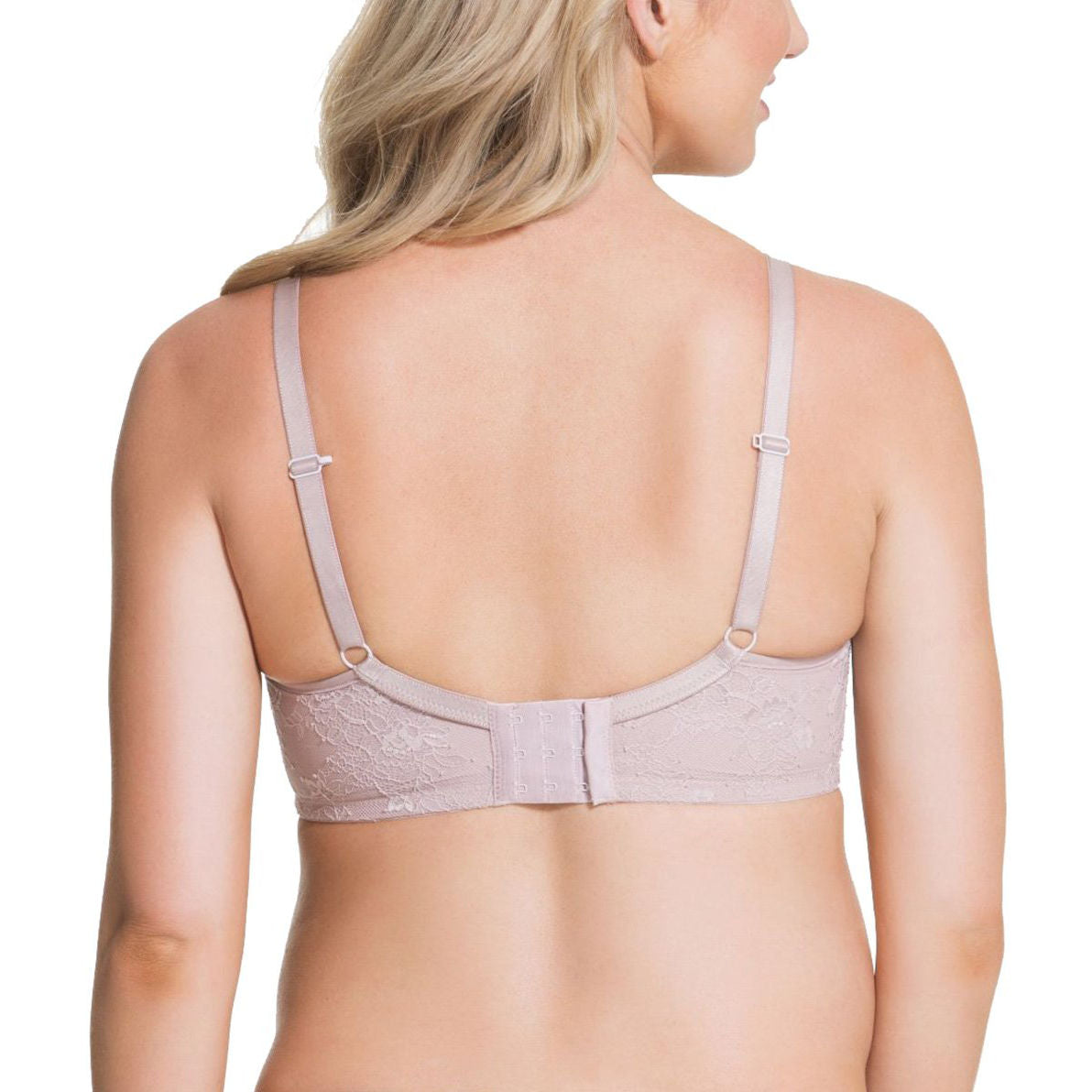 Cake Waffles Underwire Nursing Bra oyster pink back