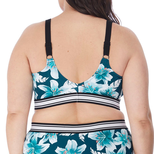 Elomi "Island Lily" Sweetheart Crop Top Bikini