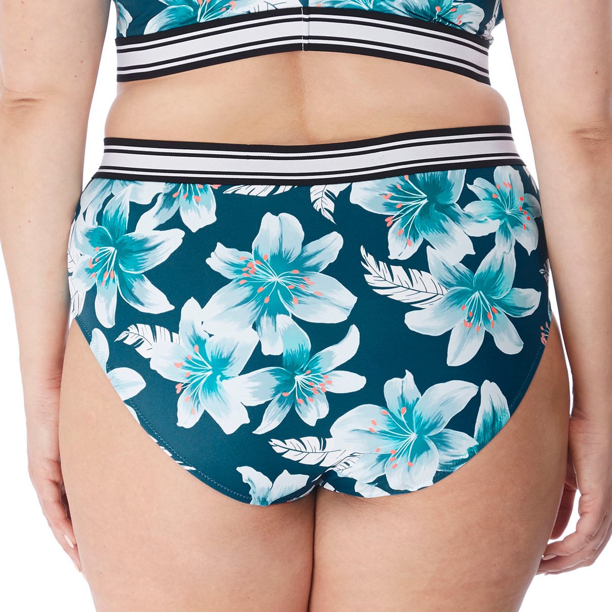 Elomi "Island Lily" High Leg Swim Brief