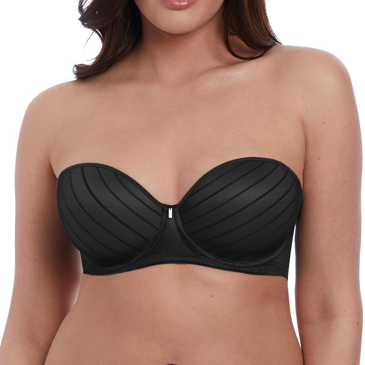 Black Freya Cameo Strapless Bra
