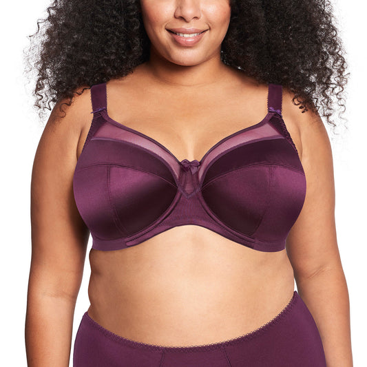 Goddess Keira Banded Underwire Bra - Damson (Plum Purple)
