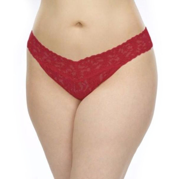 RED Hanky Panky Original Rise Plus Size Thong 
