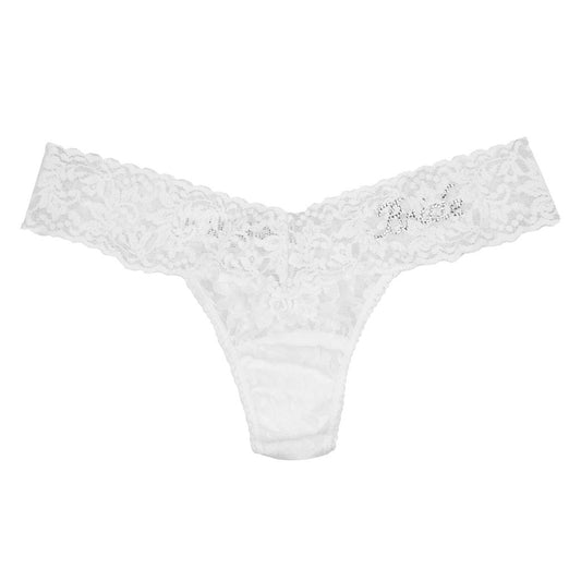 White Hanky Panky "Bride" Original Rise Thong