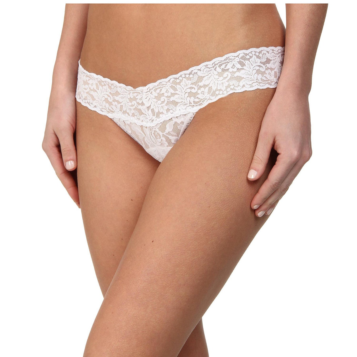 Buy LOW-RISE T-BACK LACY WHITE THONG for Women Online in India
