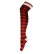 Red Plaid Pook Thigh-High Sky-High Knee Socks