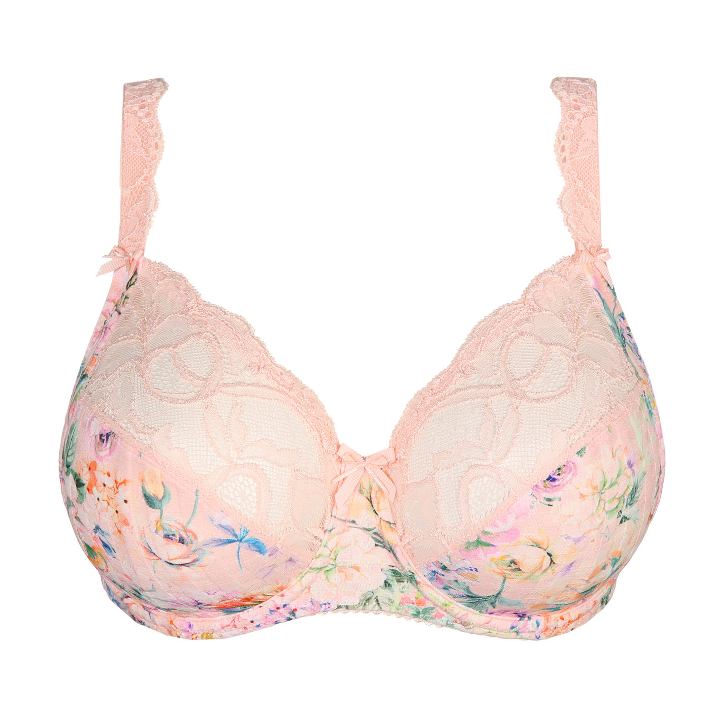Double Support Wirefree Bra (3820) Pink Chic Lace Print, 40D