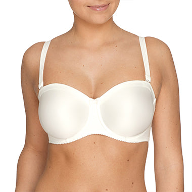 Natural Prima Donna Satin Strapless Wire Bra
