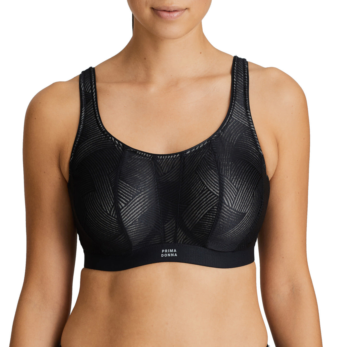 Prima Donna The Game Non-Padded Wired Sports Bra - Midnight Magic Lingerie