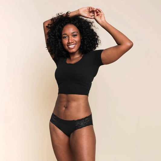 proof. "The Lace Cheeky"Leakproof Brief