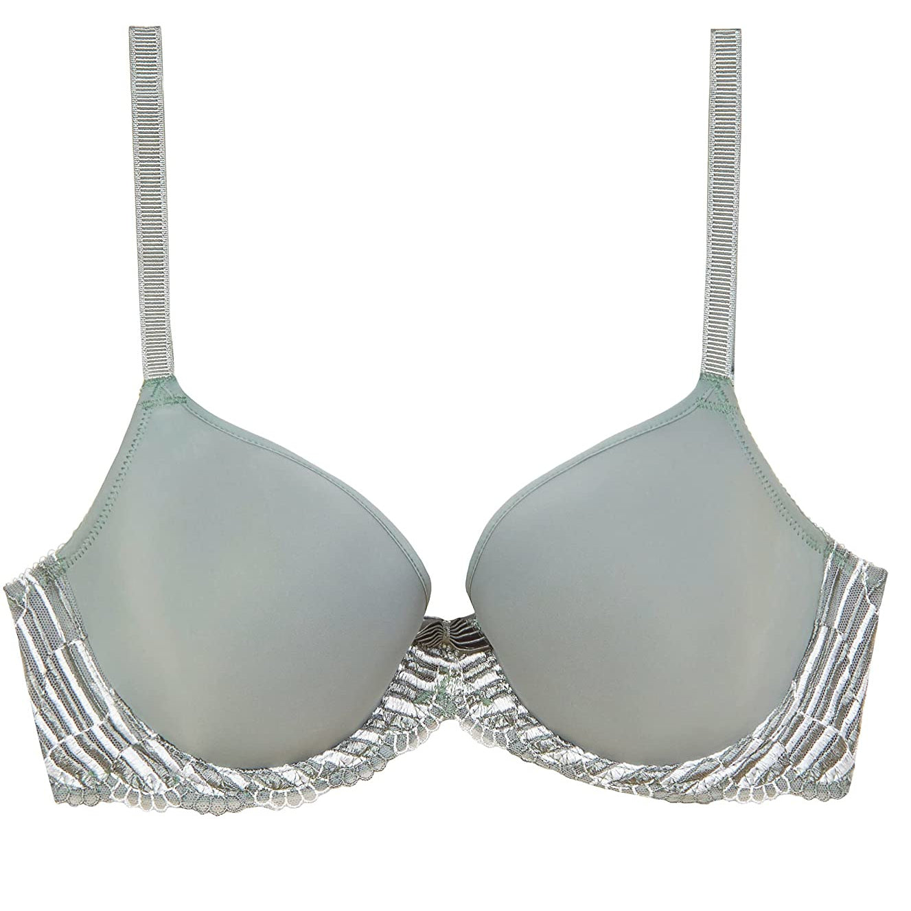 Wacoal Lace Perfection Underwired Bra, Botanical Green, £50.00